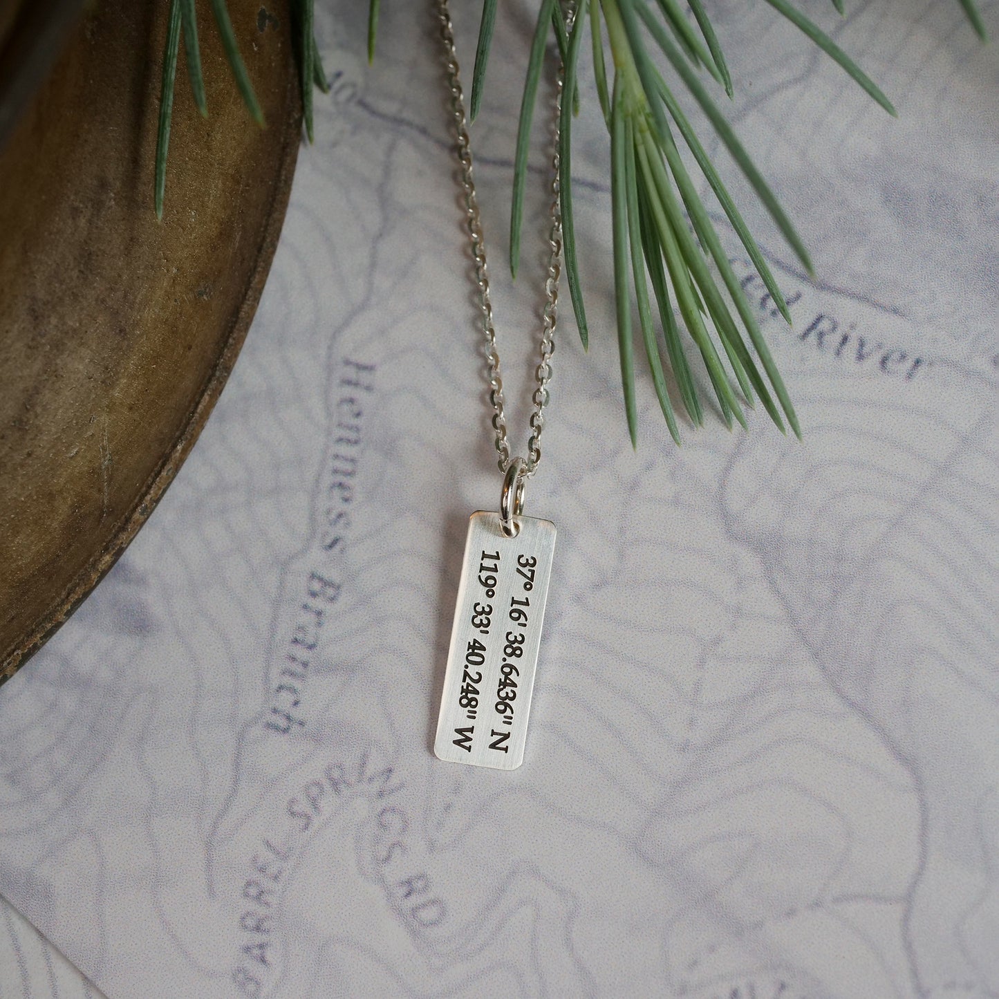 Coordinates Necklace - Custom Engraving