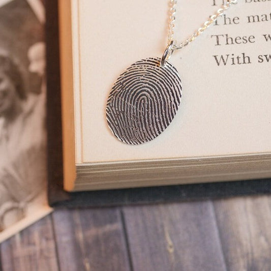 Fingerprint Necklace - Custom Engraving