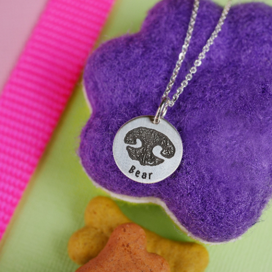 Pet Nose Print Necklace - Custom Engraving